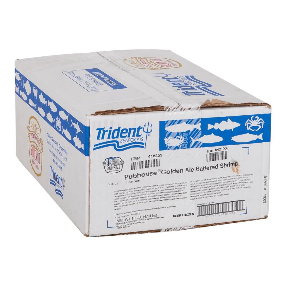 Trident Seafoods Golden Ale Battered Shrimp, 2.27 Kg -- 2 Per Case