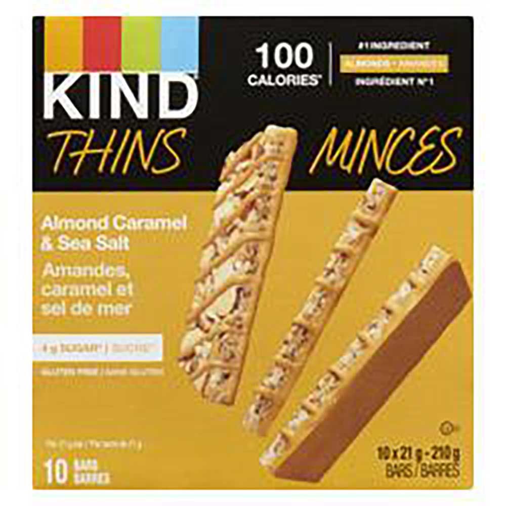 Kind 21 G Caramel Almond And Sea Salt Bar, 10 Count -- 6 Per Case