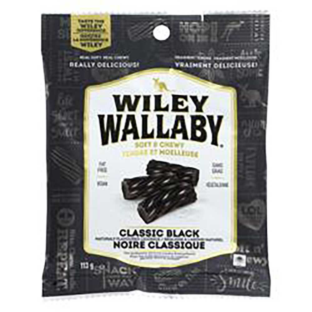 Wiley Wallaby Bonbons À La Réglisse Noire, 113 G -- 24 Par Boîte