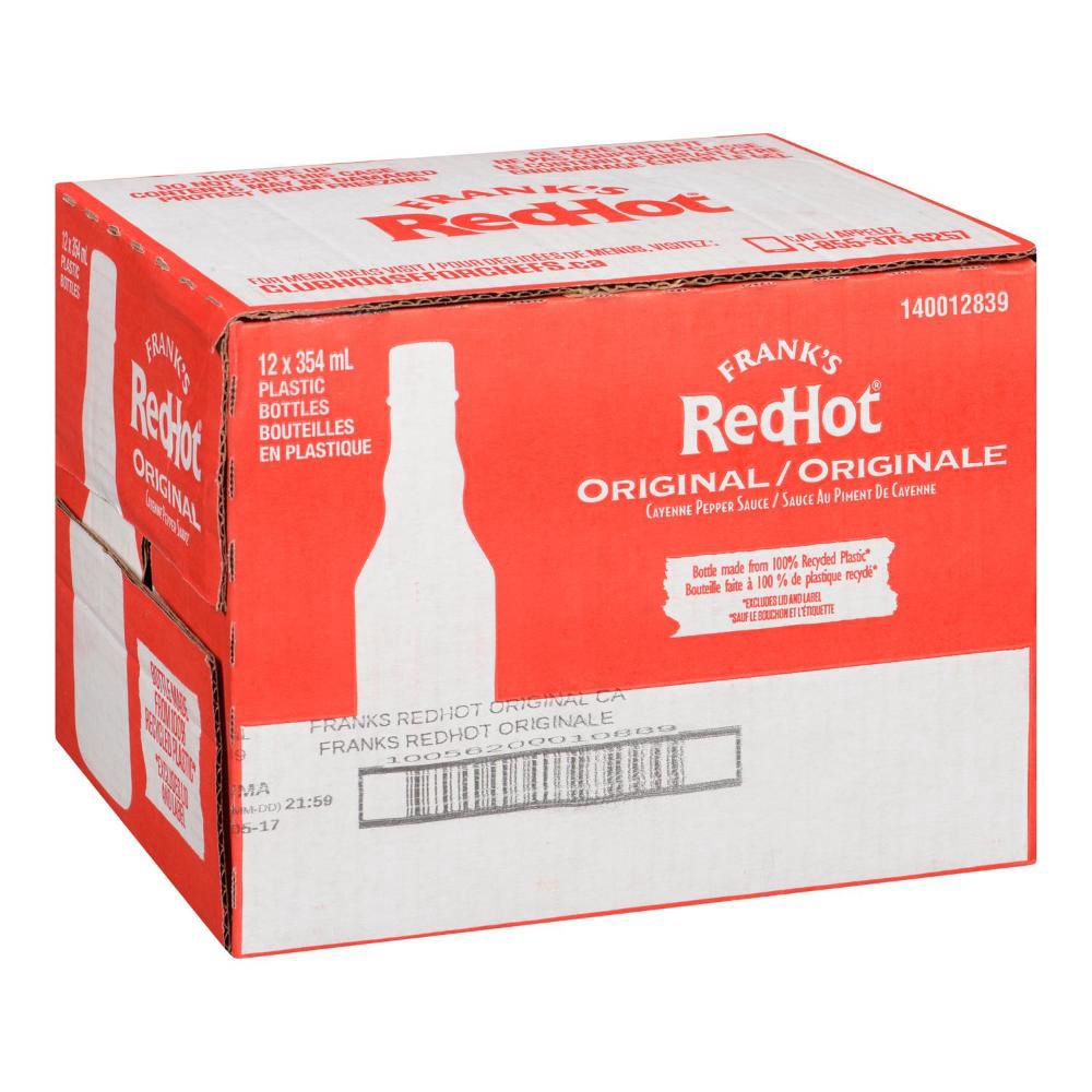 Frank's Redhot Original Cayenne Pepper Sauce, 354 Ml -- 12 Per Case