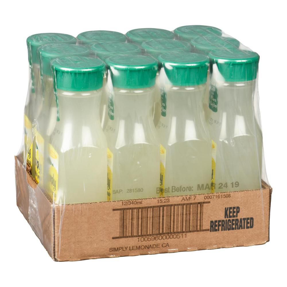 Simply Lemonade Juice, 340 Ml -- 12 Per Case