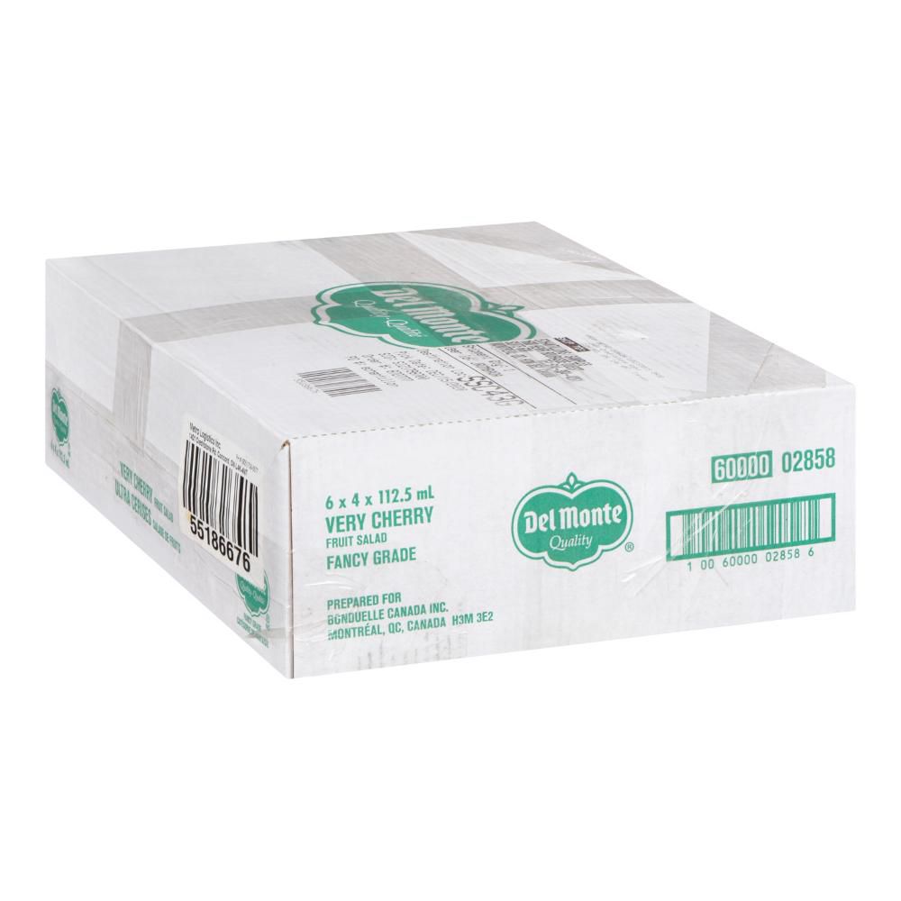 Del Monte Salade De Fruits Aux Cerises Très Mûres Au Jus De Fruits Léger Suryp, 112 Ml -- 24 Par Boîte