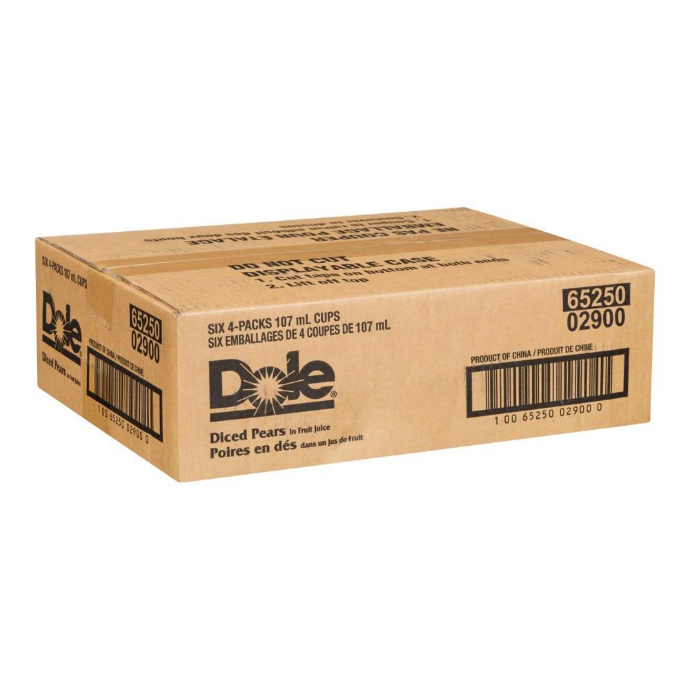 Dole Poires Coupées En Dés Au Jus De Fruits, 107 Ml -- 24 Par Caisse
