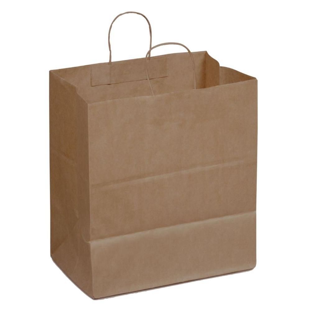 Duro Super Royal Natural Paper Bag With Handle -- 200 Per Case