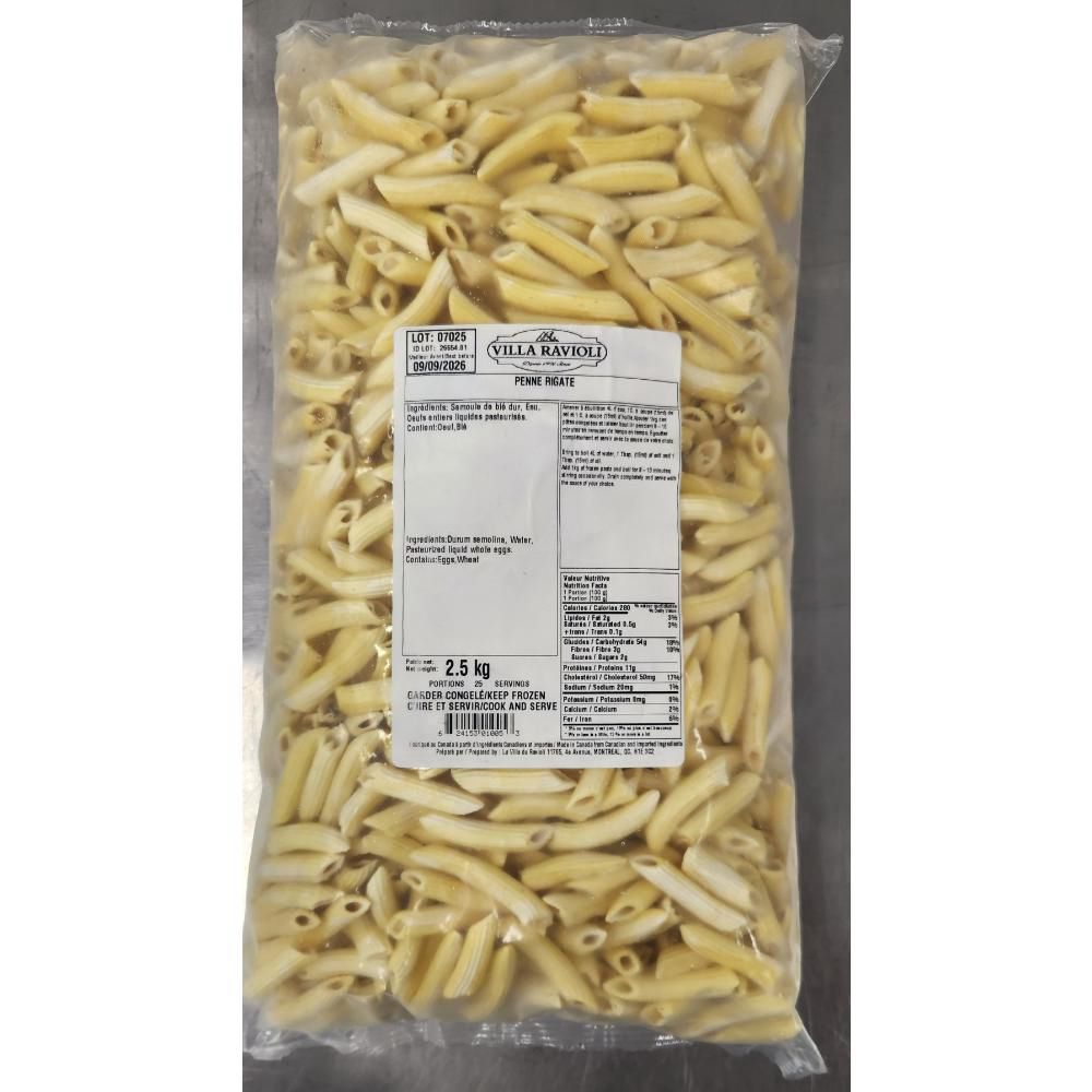 Villa Ravioli Pâtes Penne Rigate, 2,5 Kg -- 3 Par Caisse