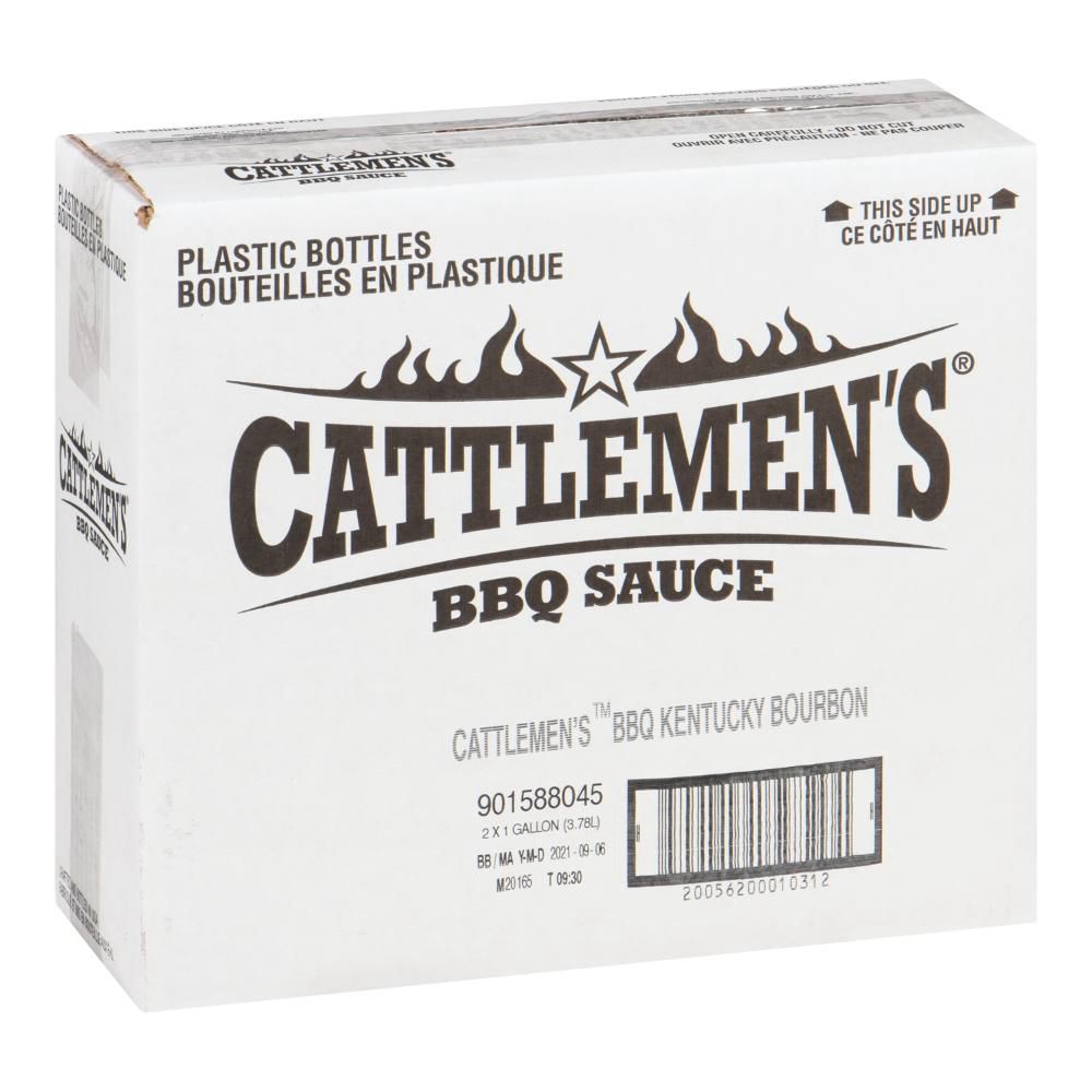 Cattlemen's Sauce Barbecue Kentucky Bourbon, 3,78 L -- 2 Par Boîte