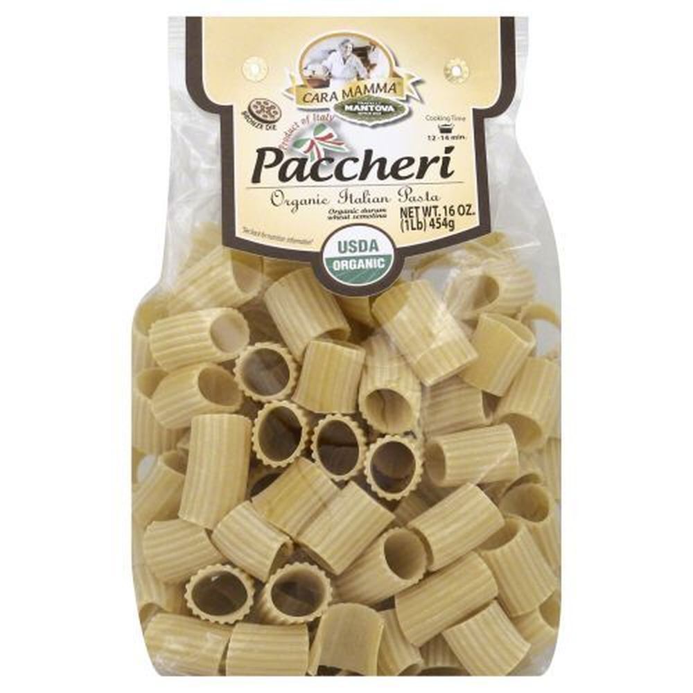Mantova Organic Paccheri Pasta, 16 Ounce -- 6 Per Case