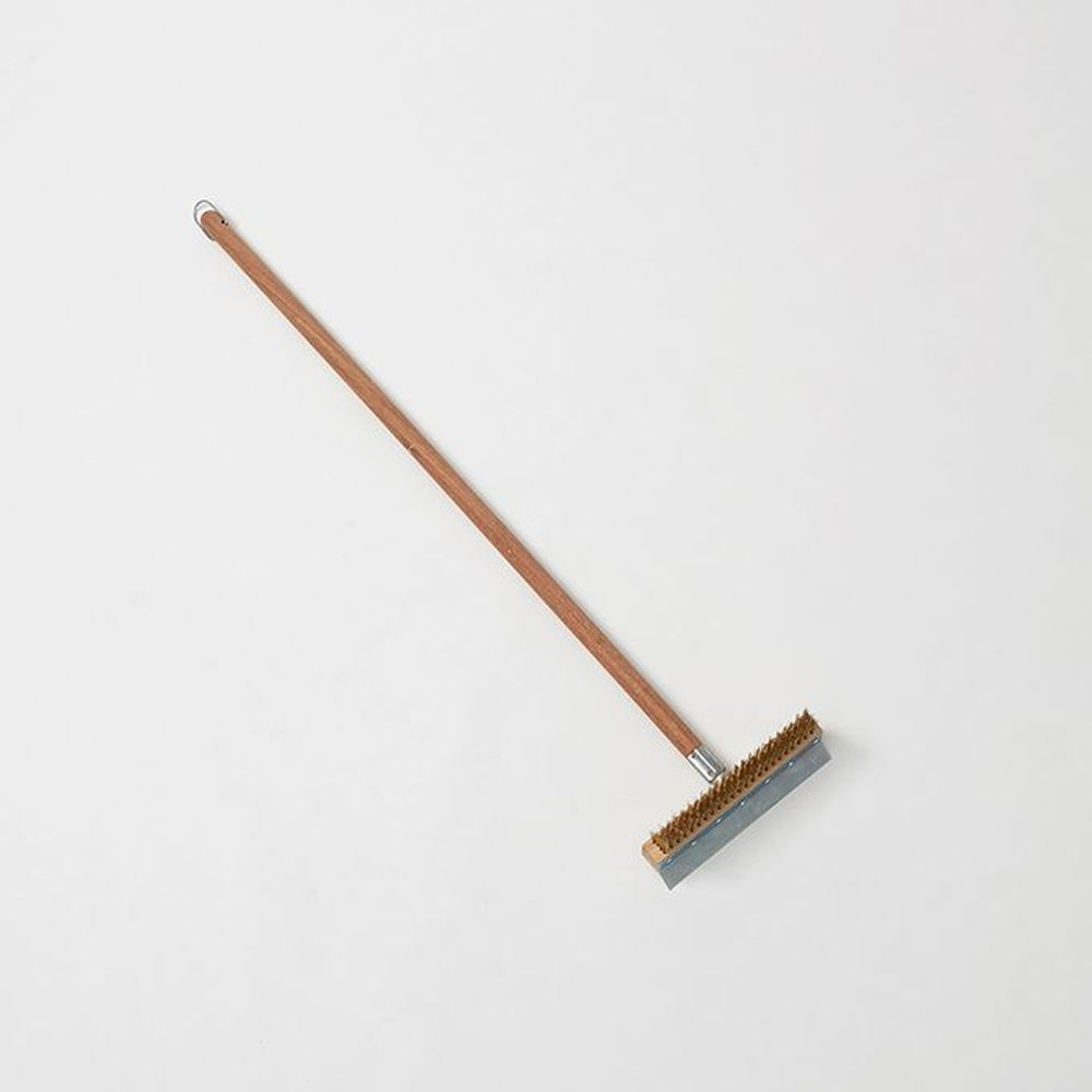 American Metalcraft Wood Pizza Oven Brush, 10 X 1 3/4 Inch