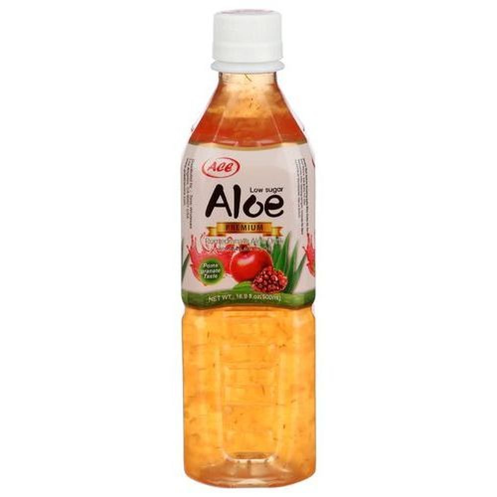 Ace Premium Pomegranate Aloe Vera Drink, 16.9 Fluid Ounce -- 12 Per Case