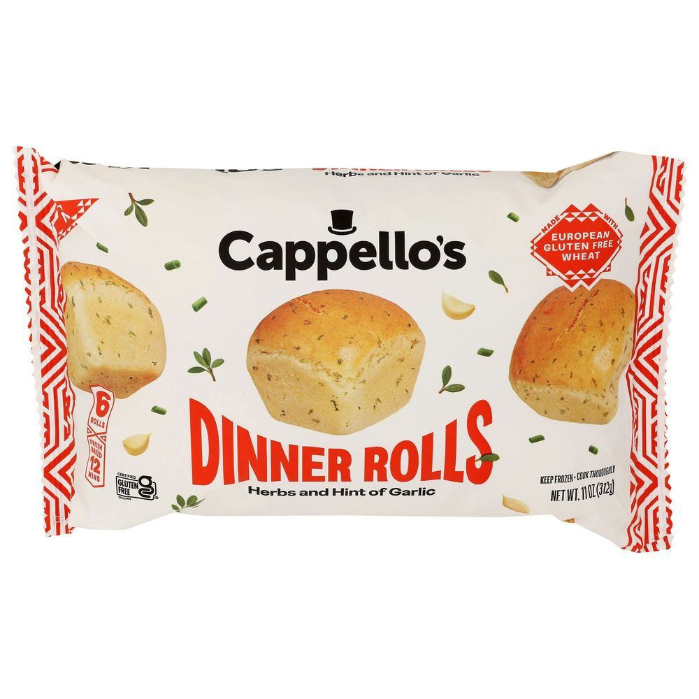 Cappellos Herbs And Hint Of Garlic Dinner Rolls, 11 Ounce -- 5 Per Case