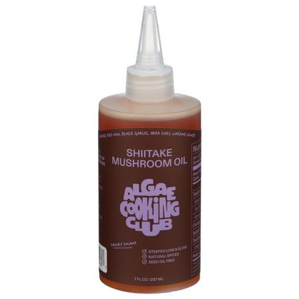 Algae Cooking Club Shiitake Mushroom Oil, 7 Ounce -- 6 Per Case