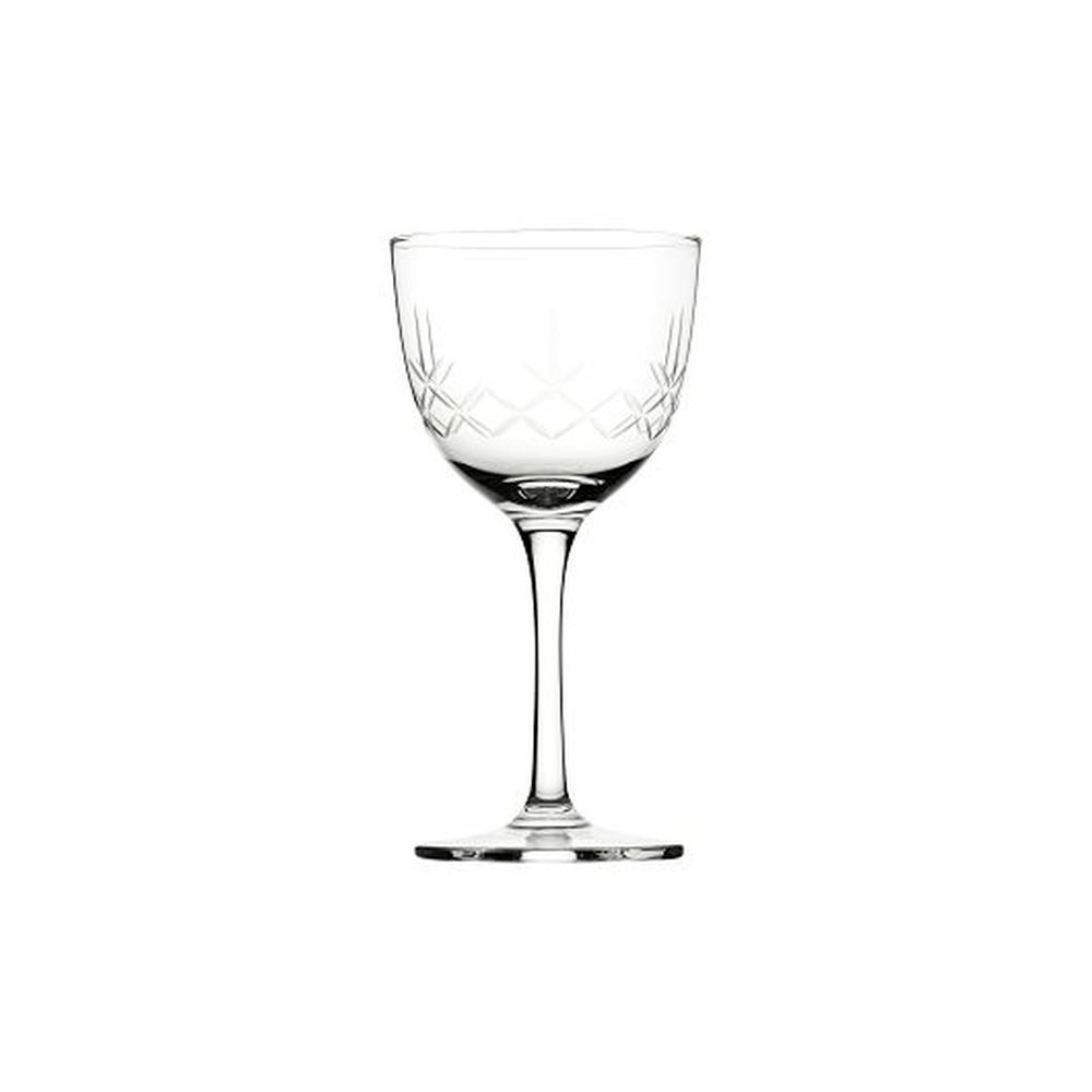 Utopia Vintage Raffles Crystaline 6 Ounce Nick And Nora Glass, 24 Count