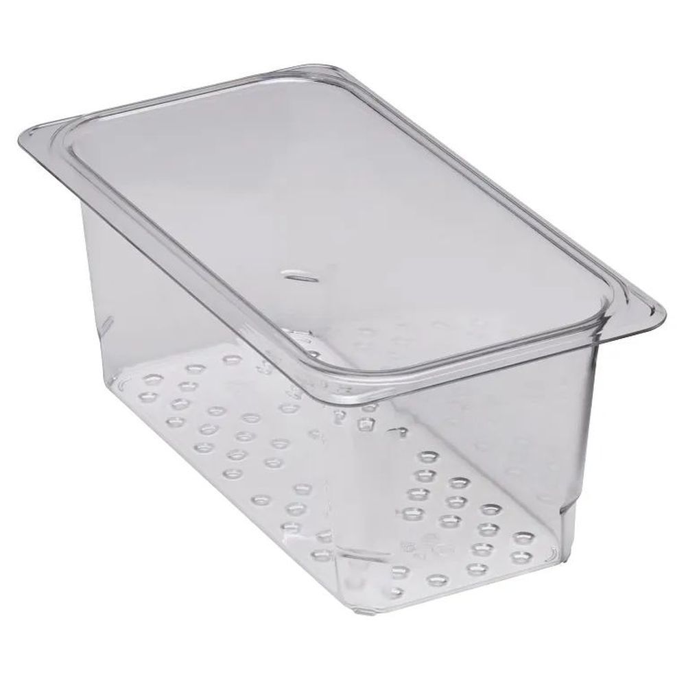 Cambro Camwear Clear Polycarbonate Gn 1/3 Colander Food Pan, 6 15?16 X 12 3?4 X 5 Inch -- 6 Per Case