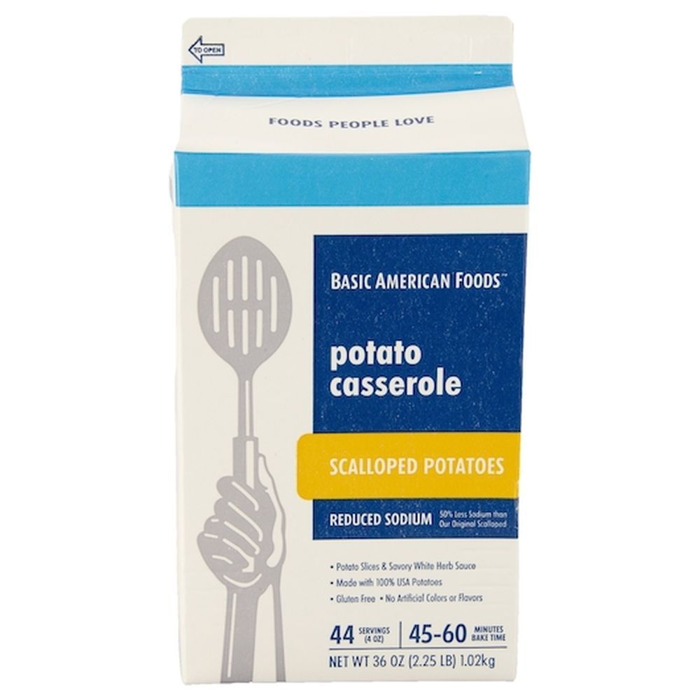 Basic American Foods Reduced Sodium Scalloped Potato Casserole, 2.25 Pound -- 6 Per Case