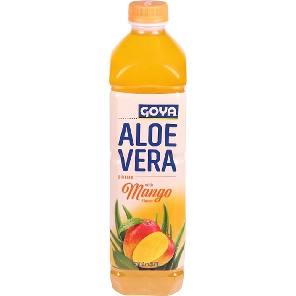 Goya Mango Flavor Aloe Vera Drink, 50.8 Fluid Ounce -- 12 Per Case