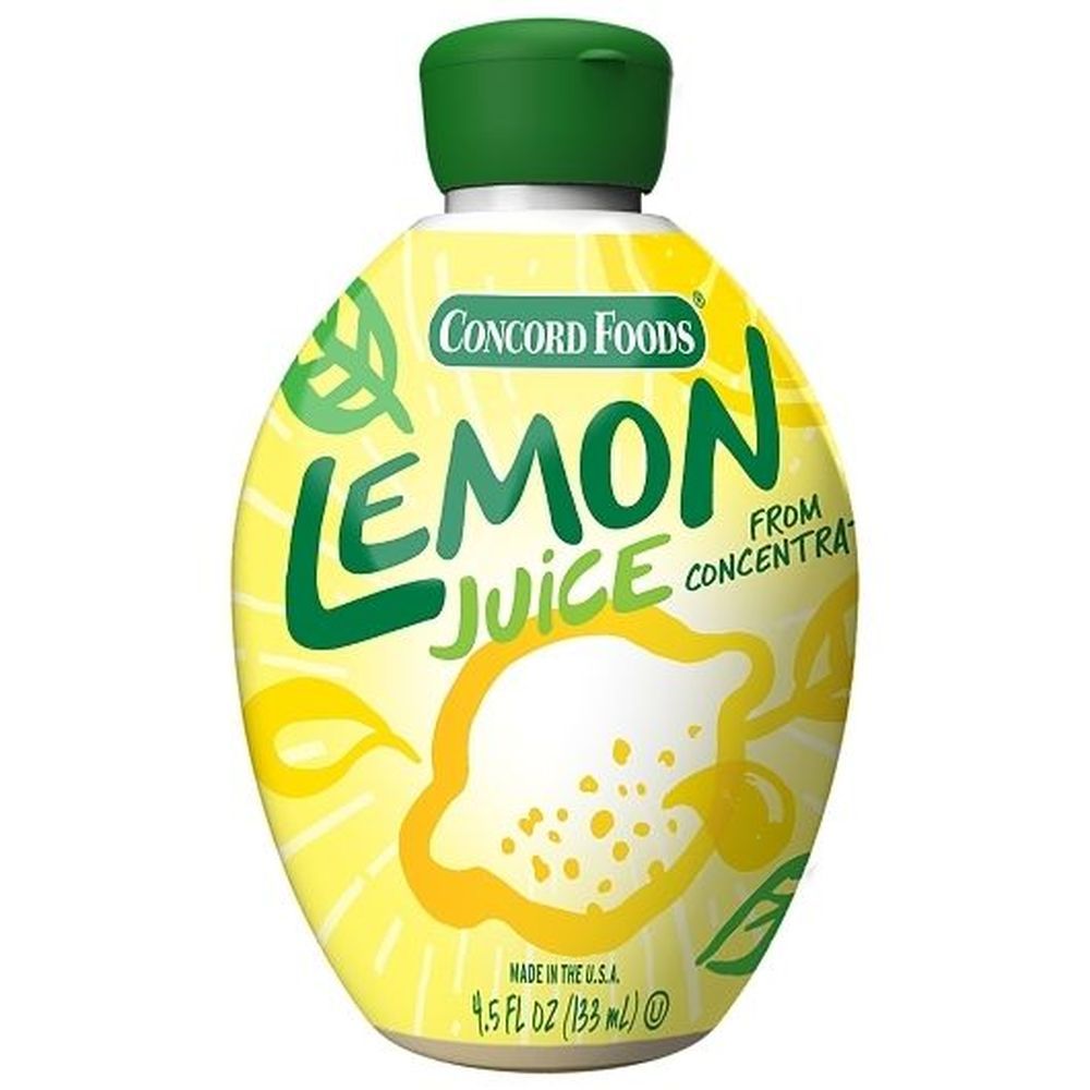 Concord Foods Lemon Juice, 4.5 Fluid Ounce -- 24 Per Case