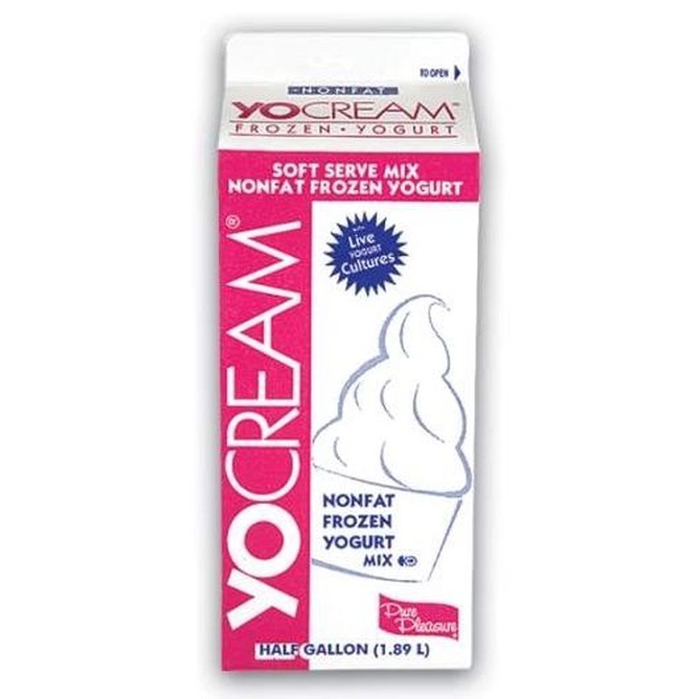 Yocream Yogurt Mix, Chocolate Classic Nonfat Soft Serve, 64 Ounce -- 6 Per Case