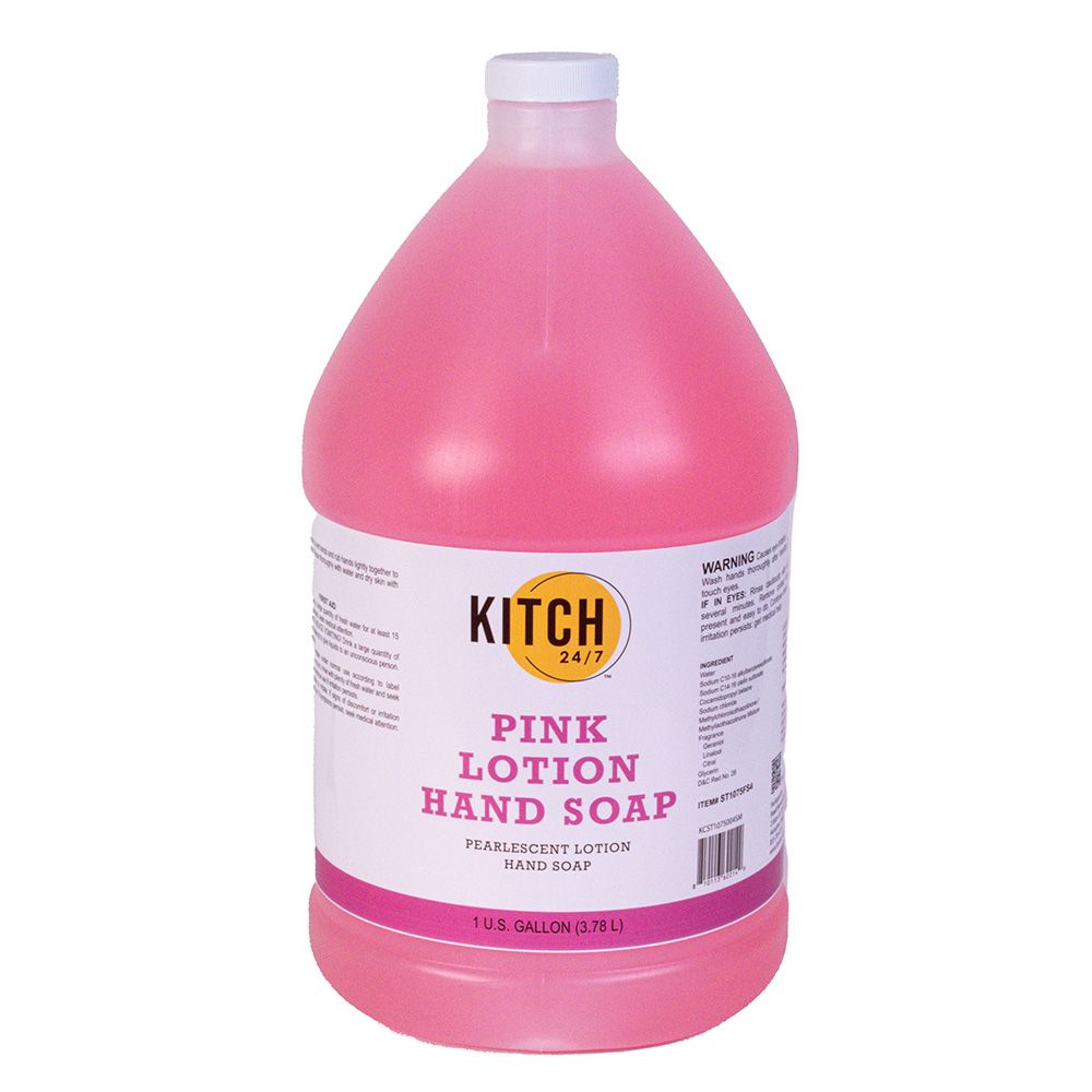Kitch 24/7 Chemicals Pink Lotion Hand Soap, 1 Gallon -- 4 Per Case