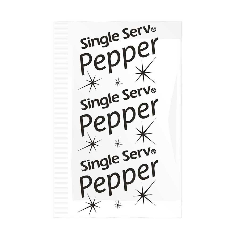 Single Serv Flat Pepper Packets, 0.1 Gram -- 6000 Per Case