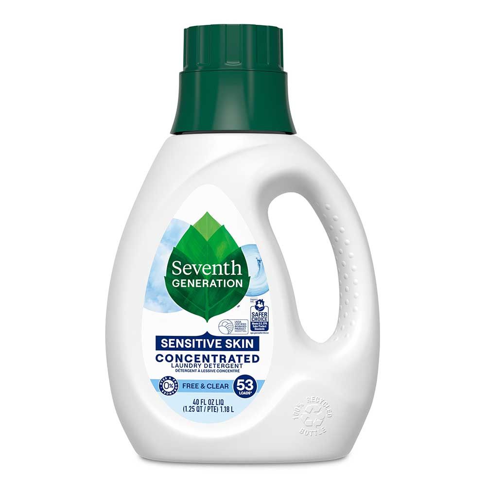 Seventh Generation Free And Clear Concentrated Laundry Detergent, 40 Ounce