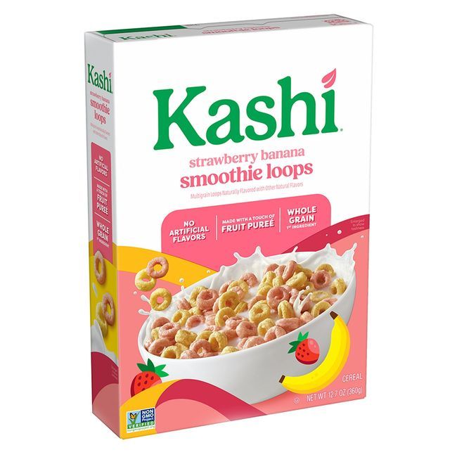 Kashi Smoothie Loops Strawberry Banana Cereal, 360 G -- 8 Per Case