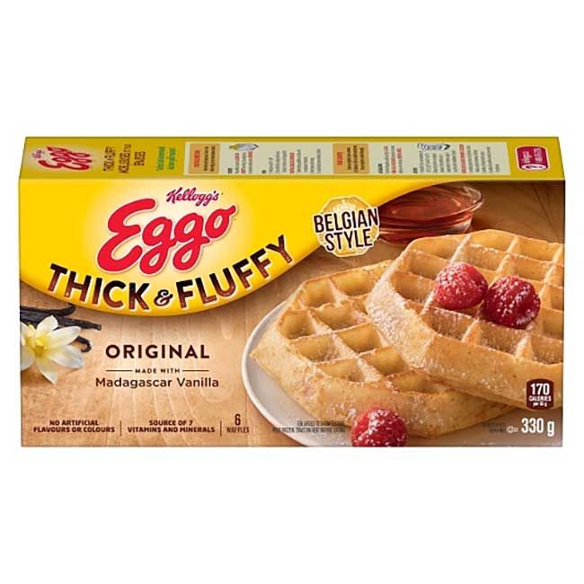 Kellogg's Gaufre Originale Épaisse Et Moelleuse, 330 G -- 8 Par Boîte