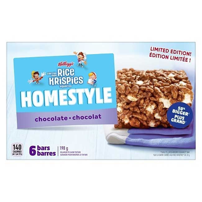 Rice Krispies Barre De Chocolat Maison Treats Squares, 198 G -- 6 Par Boîte