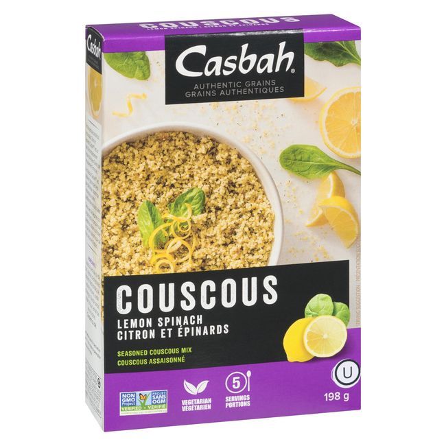 Casbah Couscous Aux Épinards Et Au Citron, 198 G -- 12 Par Boîte
