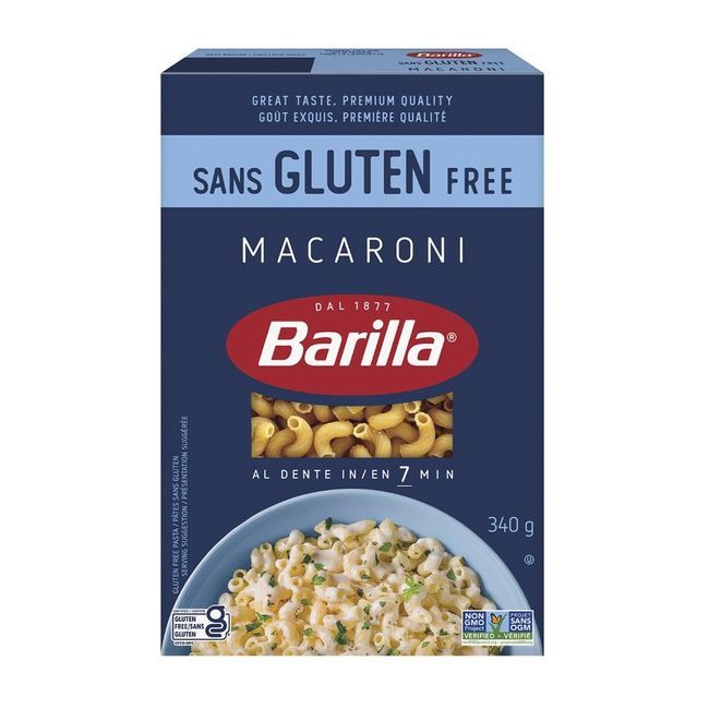 Barilla Pâtes Macaroni Sans Gluten, 340 G -- 8 Par Boîte