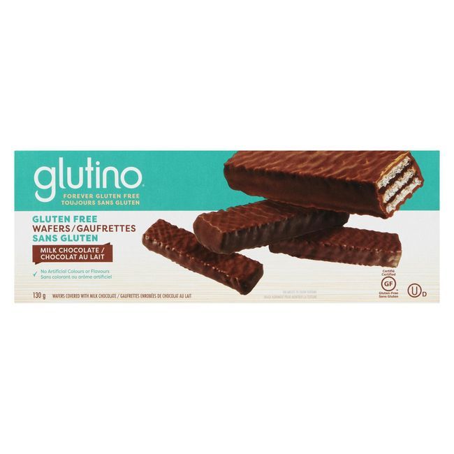 Glutino Chocolate Wafer Cookies, 130 G -- 12 Per Case