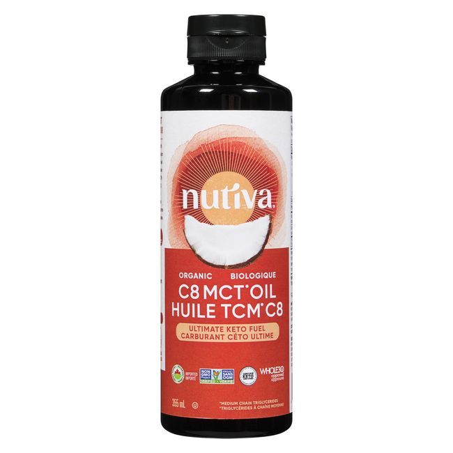 Nutiva Huile C8 Mct Biologique, 355 Ml -- 6 Par Boîte
