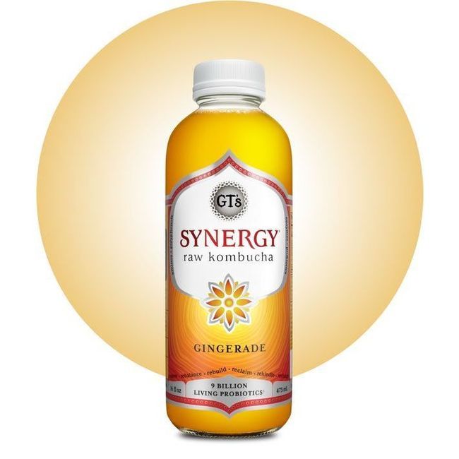 Gt's Synergy Kombucha Biologique Au Gingembre, 480 Ml -- 12 Par Boîte