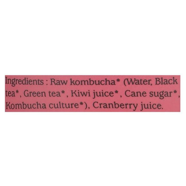 Gt's Synergy Kombucha Aux Canneberges Biologique, 480 Ml -- 12 Par Boîte