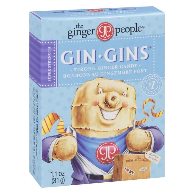 The Ginger People Gin Gins Super Strength Ginger Candy, 31 G -- 24 Per Case