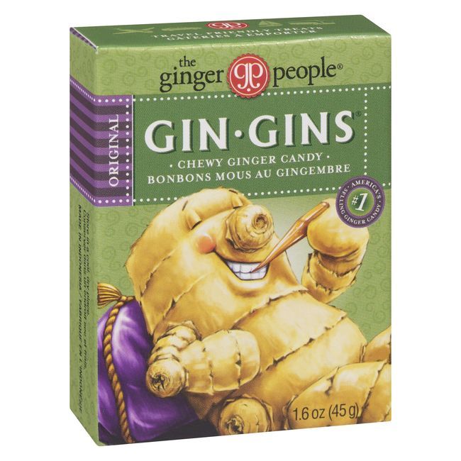 The Ginger People Gin Gins Original Ginger Chewy Candy, 45.36 G -- 24 Per Case