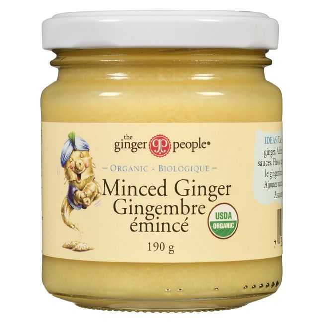 The Ginger People Organic Minced Ginger, 190 G -- 12 Per Case