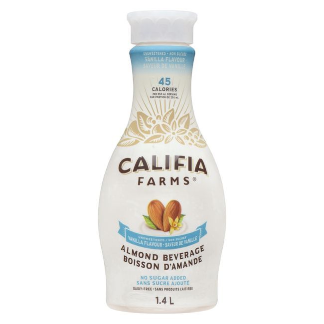Califia Farms Boisson Aux Amandes Et À La Vanille Non Sucrée, 1,4 L -- 6 Par Caisse