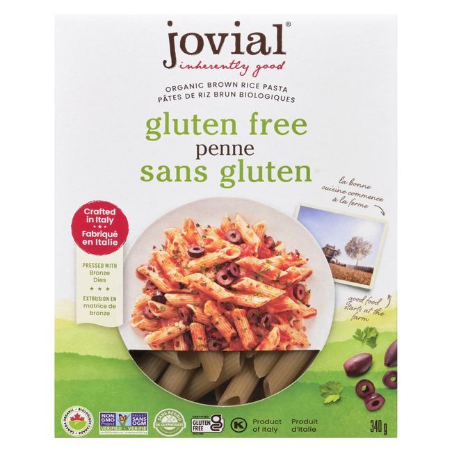 Jovial Pâtes Penne Au Riz Brun Biologique, 340 G -- 12 Par Boîte