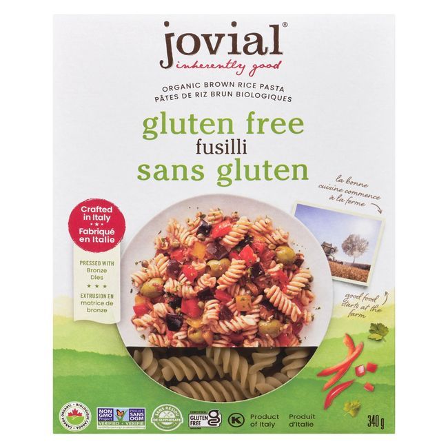 Jovial Pâtes Fusilli Au Riz Brun Biologique, 340 G -- 12 Par Caisse