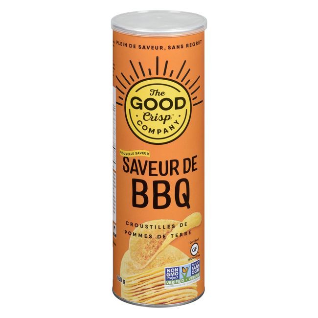 The Good Crisp Company Chips De Pommes De Terre Outback Bbq, 160 G -- 8 Par Boîte