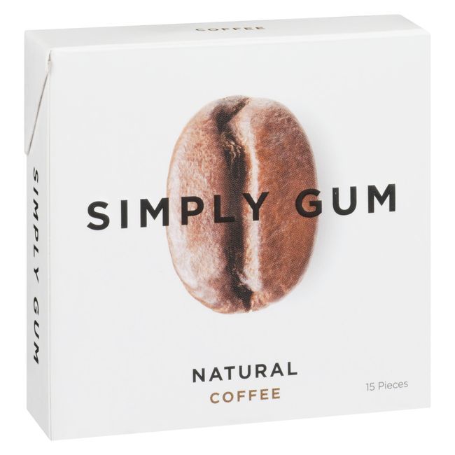 Simply Gum Natural Coffee Chewing Gum, 15 Count -- 12 Per Case