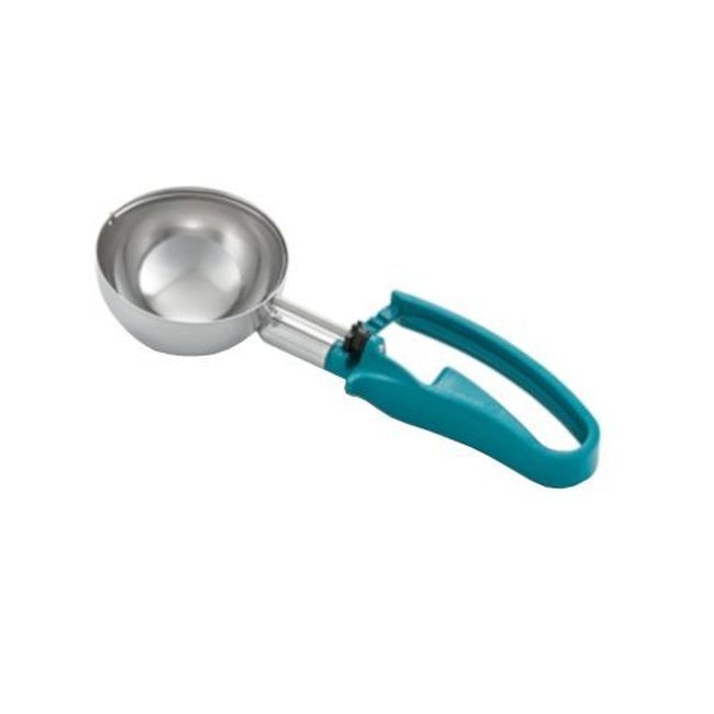 Vollrath 47389 Assiette À Salade En Acier Inoxydable Numéro 5 Avec Poignée Bleu Sarcelle, Capacité De 170 Ml