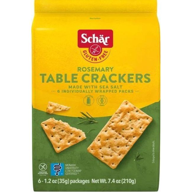 Schar Gluten-free Rosemary Table Crackers, 7.4 Oz -- 5 Per Case