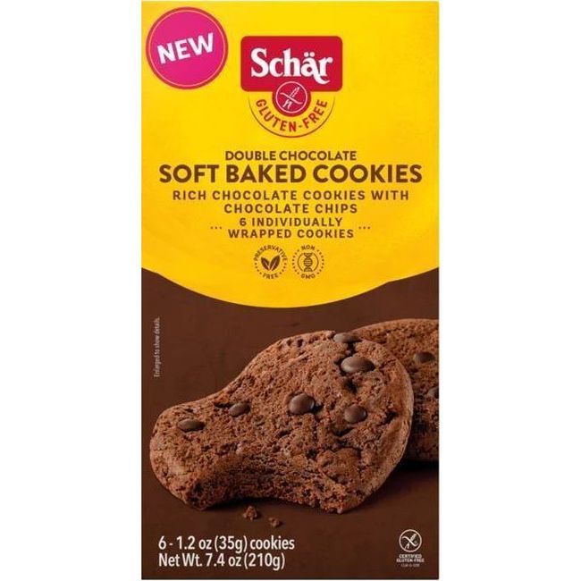 Dr. Schar Gluten Free Double Chocolate Cookies, 210 G -- 6 Per Case