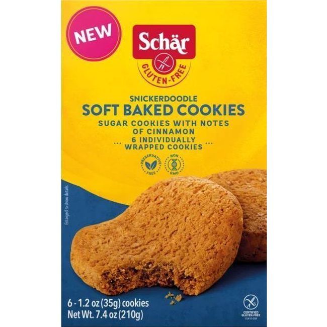 Dr. Schar Snickerdoodle Soft Baked Cookies, 210 G -- 6 Per Case