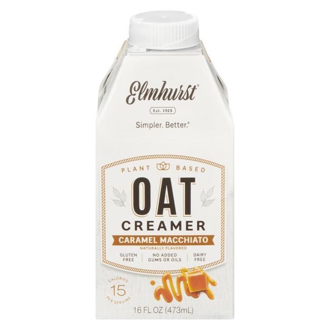 Elmhurst Crème À L'avoine Caramel Macchiato 1925, 473 Ml -- 6 Par Boîte