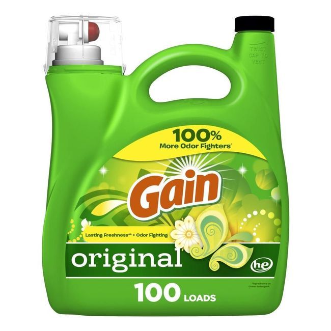 Gain Original He Laundry Detergent Liquid, 4.25 L -- 4 Per Case