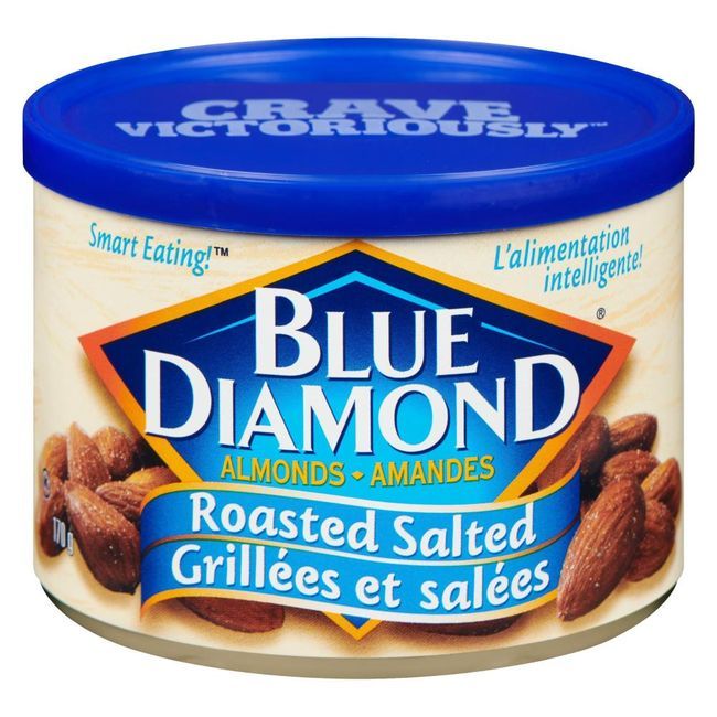 Blue Diamond Roasted Salted Almonds, 170 G -- 12 Per Case