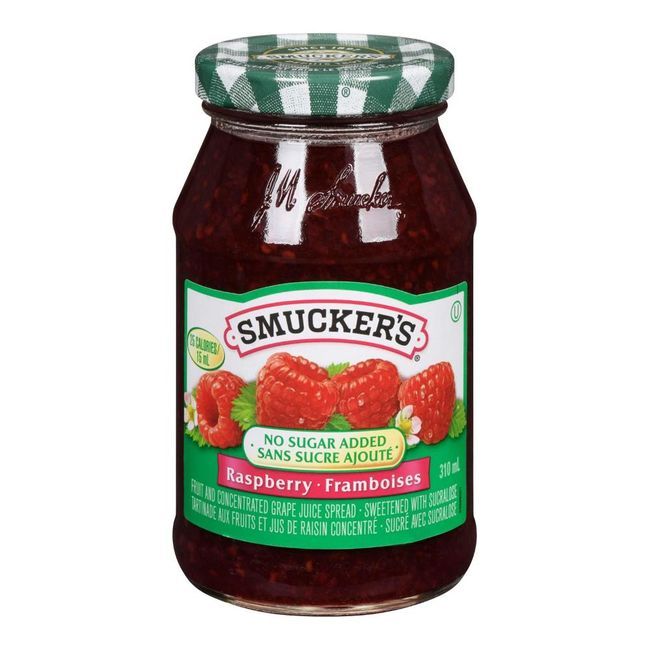Smuckers Sugar Free Raspberry Jam, 310 Ml -- 12 Per Case