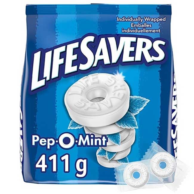 Life Savers Bonbons À La Menthe Pep O, 411,1 G -- 4 Par Boîte